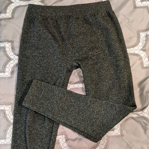 Grey fleece leggings